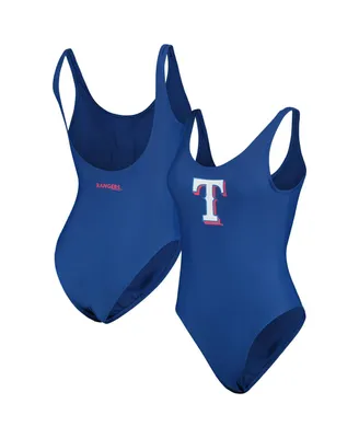 Women's G-iii 4Her by Carl Banks Royal Texas Rangers Making Waves One-Piece Swimsuit