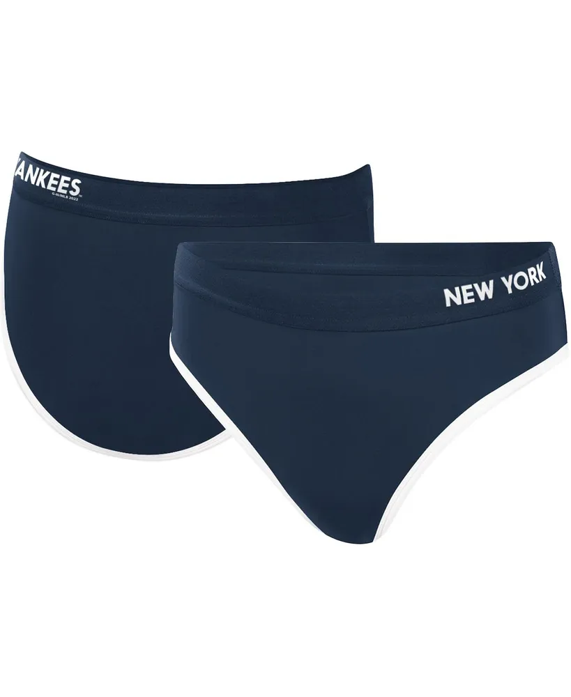 Women's G-iii 4Her by Carl Banks Navy New York Yankees Southpaw Bikini Bottom