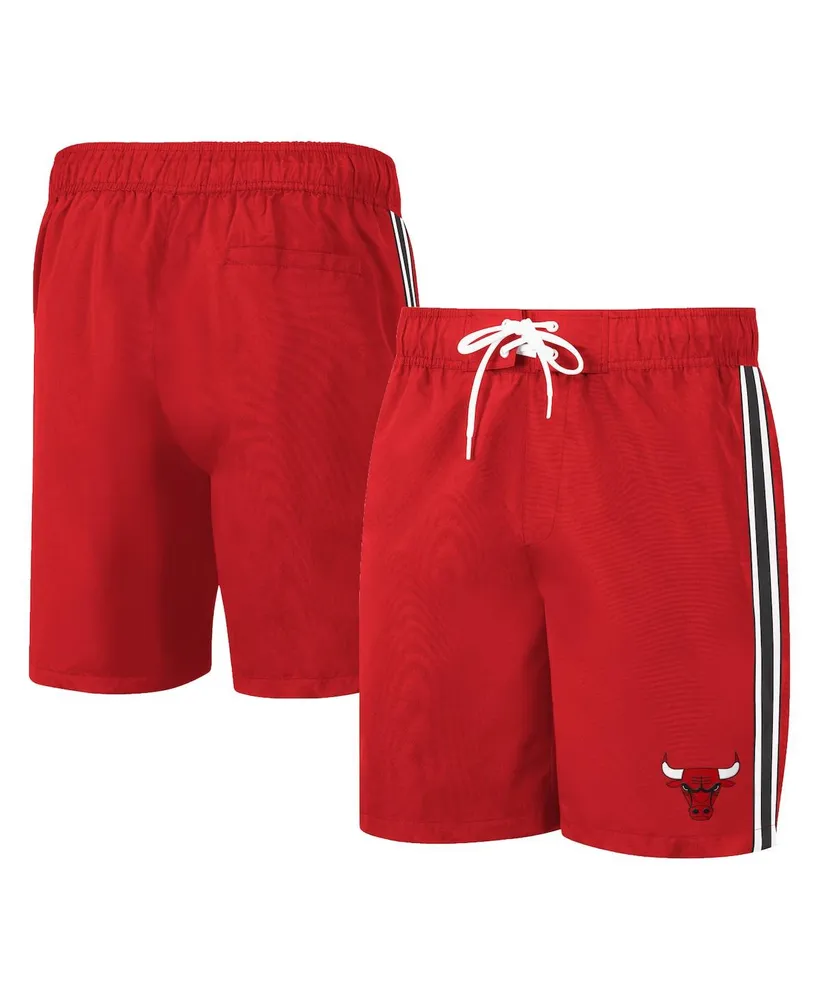 Men's G-iii Sports by Carl Banks Red Chicago Bulls Sand Beach Volley Swim Shorts