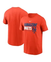 Men's Nike Orange New York Mets Amazin' Mets Local Team T-shirt