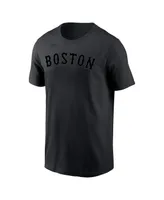 Men's Nike David Ortiz Black Boston Red Sox Name & Number T-shirt