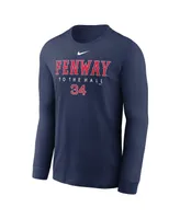 Men's Nike David Ortiz Navy Boston Red Sox Hall Of Fame Fenway Crew Neck T-shirt