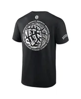 Men's Fanatics Black Brooklyn Nets Basketball Street Collective T-shirt