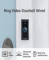 ring Video Doorbell Wired Black