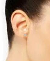 Diamond Flower Cluster Stud Earrings (1/2 ct. t.w.) in 10k White Gold