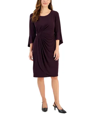 Connected Petite Side-Tab Sheath Dress