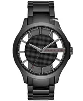 A|X Armani Exchange Men's Black Stainless Steel Bracelet Watch, 46mm
