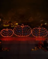 Mr. Halloween Outdoor Pumpkins with Lightshow Set, 3 Piece