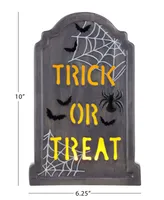 10" Led Tombstone -Trick or Treat