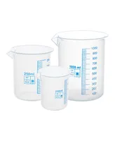 Supertek Polypropylene Beakers Set, 5 Piece