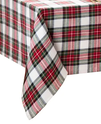 Elrene Christmas Classic Holiday Plaid Tablecloth