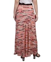 Plus Size Chiffon Maxi Skirt