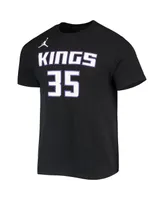 Men's Jordan Black Sacramento Kings 2020/21 Statement Name and Number T-shirt