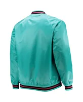 Men's Mitchell & Ness Teal Big and Tall 1996 Nba All-Star Game Hardwood Classics Satin Full-Snap Jacket