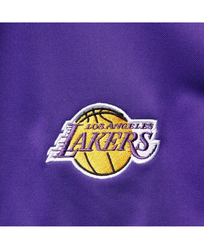 Men's Purple, Gold Los Angeles Lakers Big and Tall Pieced Body Full-Zip Track Jacket