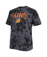 Men's Black Phoenix Suns Big and Tall Marble Dye Tonal Performance T-shirt