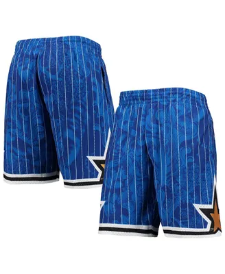 Men's Mitchell & Ness Blue Orlando Magic Hardwood Classics Lunar New Year Swingman Shorts