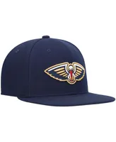 Men's Mitchell & Ness Navy New Orleans Pelicans Ground 2.0 Snapback Hat