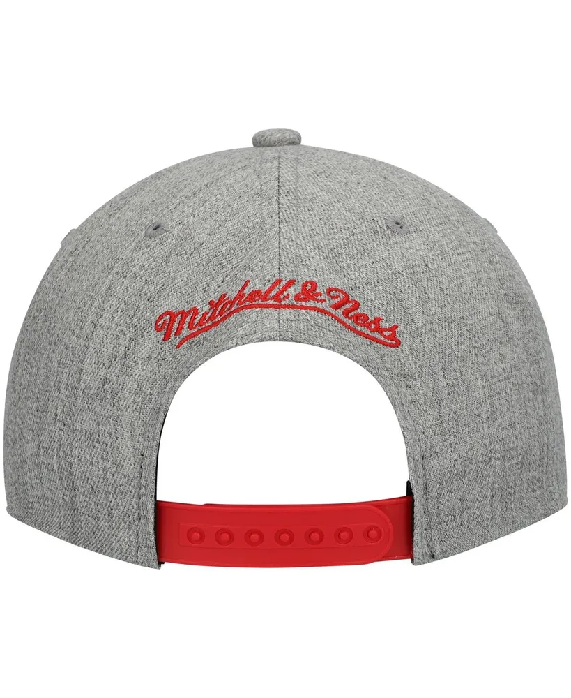 Men's Mitchell & Ness Heathered Gray Atlanta Hawks 2.0 Snapback Hat