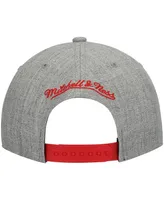 Men's Mitchell & Ness Heathered Gray Atlanta Hawks 2.0 Snapback Hat