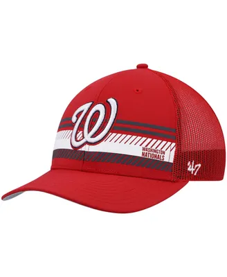 Men's '47 Red Washington Nationals Cumberland Trucker Snapback Hat