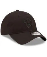 Men's New Era Washington Nationals Black on Black Core Classic 2.0 9TWENTY Adjustable Hat