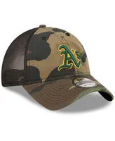 Men's New Era Camo Oakland Athletics Trucker 9TWENTY Snapback Hat