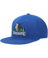 Men's Mitchell & Ness Blue Minnesota Timberwolves Hardwood Classics Snapback Hat