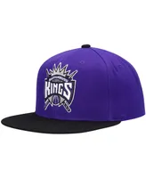 Men's Mitchell & Ness Purple and Black Sacramento Kings Hardwood Classics Snapback Hat