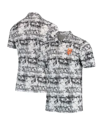 Men's Antigua Black San Francisco Giants Vivid Polo