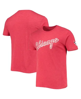Unisex Sportiqe Red Chicago Bulls 2021/22 City Edition Comfy Tri Blend T-shirt