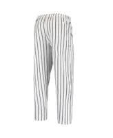 Men's Concepts Sport White Colorado Rockies Vigor Pinstripe Pants