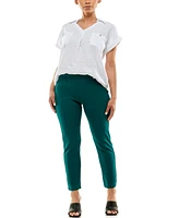 Women's Pull on Pants with Side Slits