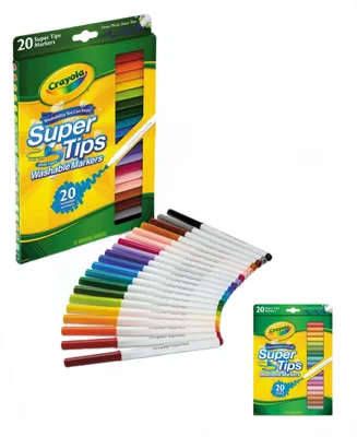 Crayola Super Slim Tip Washable Art Making Markers, 50 Count