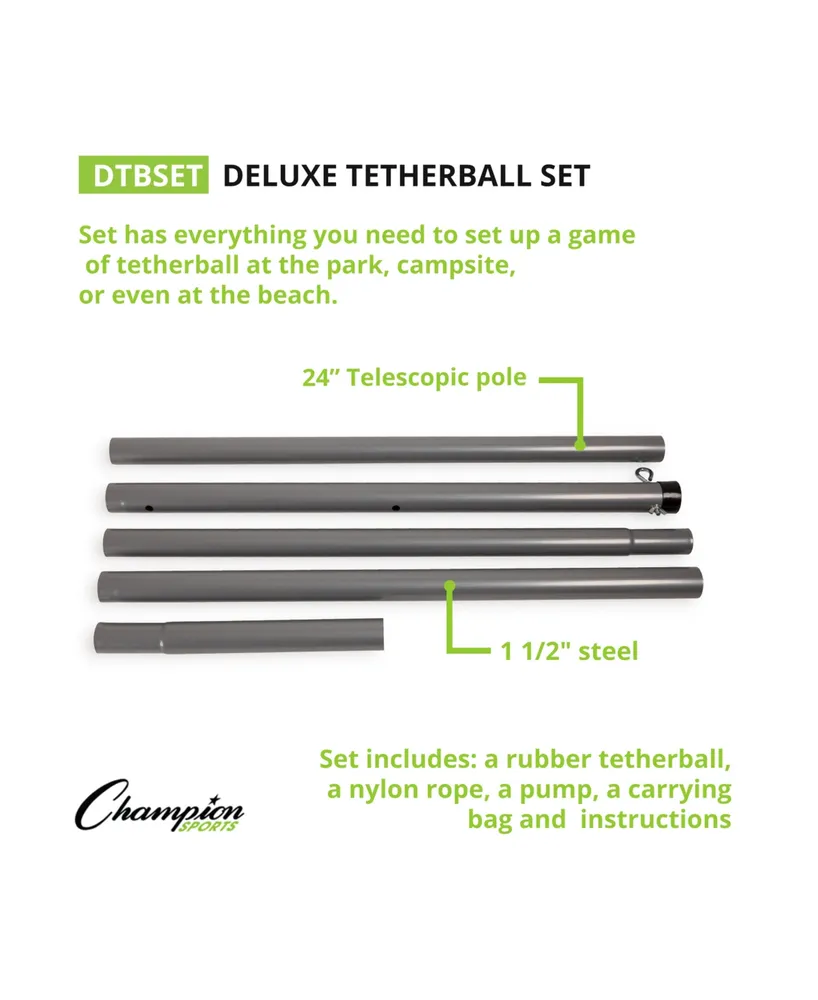Champion Sports Deluxe Tether Ball Set. 10 Piece