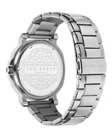 Ted Baker Men's Actonn Silver-Tone Stainless Steel Bracelet Watch 44mm - Silver