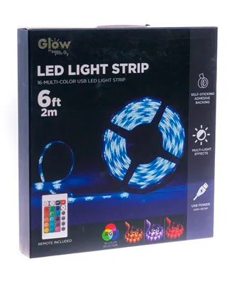 Color Led Strip with Remote, 6' - Multi