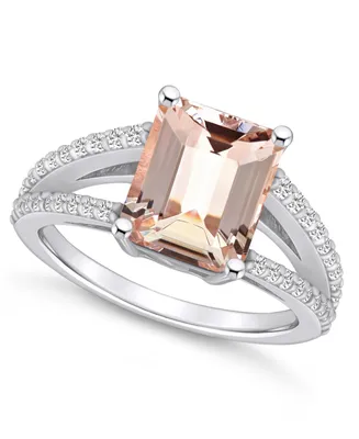 Macy's Morganite and Diamond Accent Ring 14K Gold