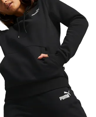 Puma Women's Embroidered Fleece Hoodie Sweatshirt