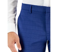 Perry Ellis Portfolio Men's Slim-Fit Tonal Check Dress Pants