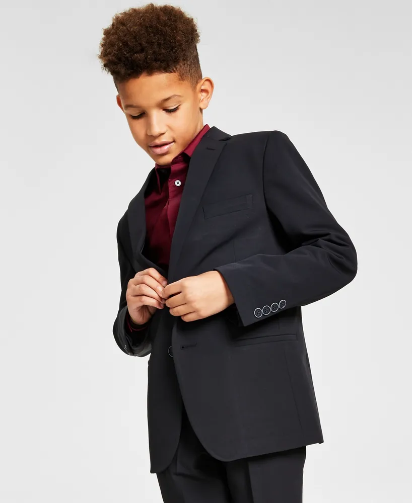 Calvin Klein Big Boys Slim-Fit Stretch Performance Suit Jacket