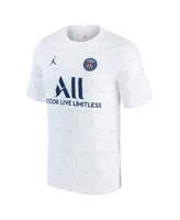 Men's Jordan White Paris Saint-Germain 2021/2022 Pre-Match Performance Top