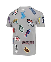 Men's Pro Standard Gray Nfl League Wordmark T-shirt