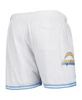 Men's Pro Standard White Los Angeles Chargers Mesh Shorts