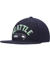 Men's Pro Standard College Navy Seattle Seahawks Stacked Snapback Hat