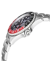 Gevril Men's Wall Street Swiss Automatic Silver-Tone Stainless Steel Bracelet Watch 43mm