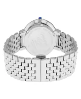 Gevril Women's Genoa Swiss Quartz Silver-Tone Stainless Steel Bracelet Watch 36mm - Silver