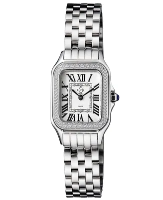 Gevril Women's Milan Swiss Quartz Silver-Tone Stainless Steel Bracelet Watch 27.5mm