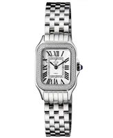 Gevril Women's Milan Swiss Quartz Silver-Tone Stainless Steel Bracelet Watch 27.5mm