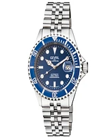 Gevril Men's Wall Street Swiss Automatic Silver-Tone Stainless Steel Bracelet Watch 43mm